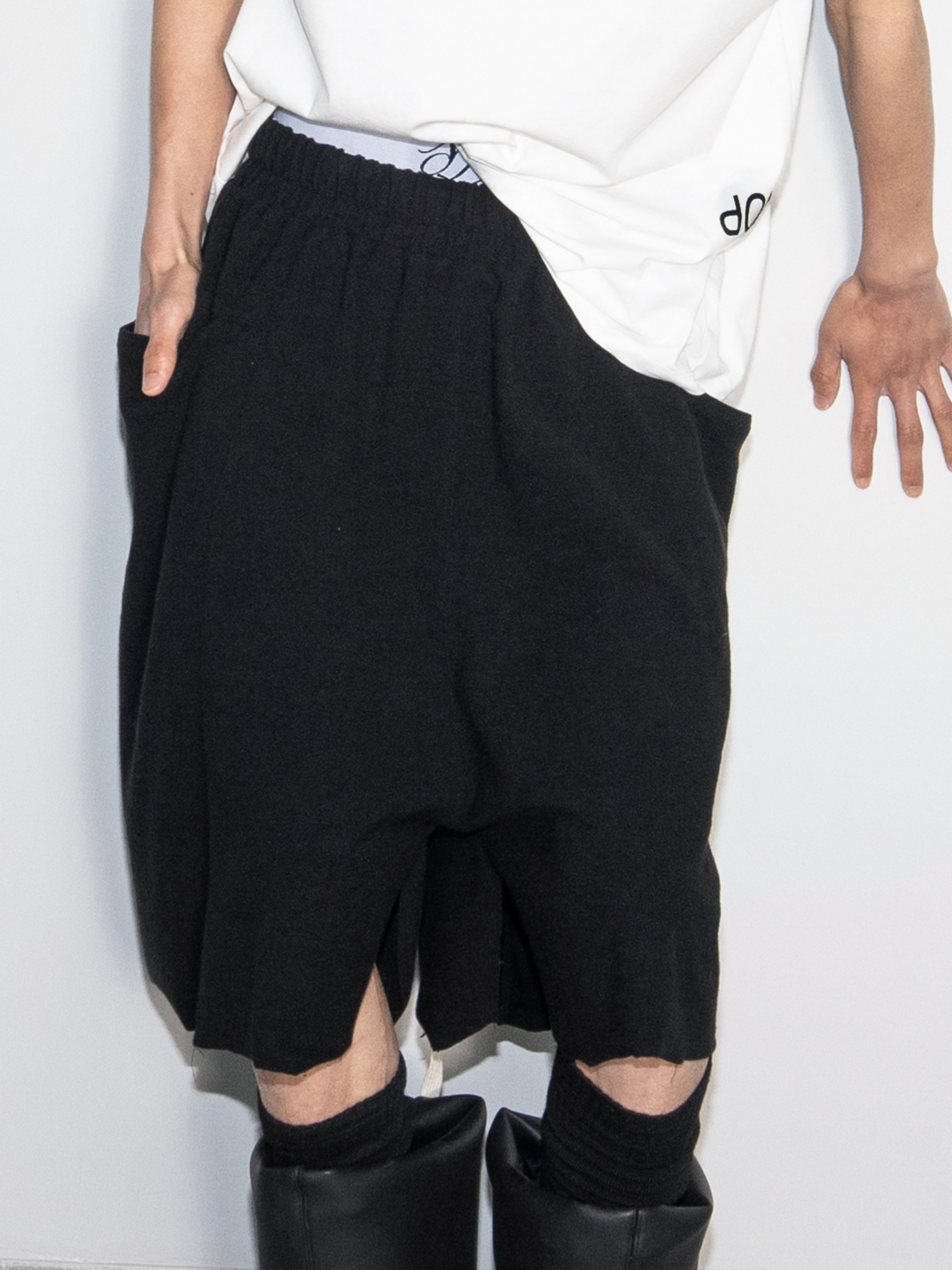 [ginger]nop原创低裆散口运动宽松短裤number of performances