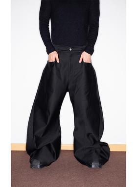 [GINGER]FEAR4FREE Machete pants弯刀O型立体剪裁阔腿裤茧型裤