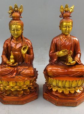 孔雀明王供奉桌面装饰手工摆件