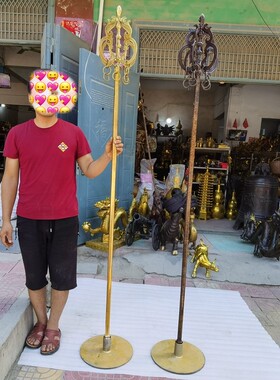 方丈禅杖玄奘地藏王手杖护法纯铜