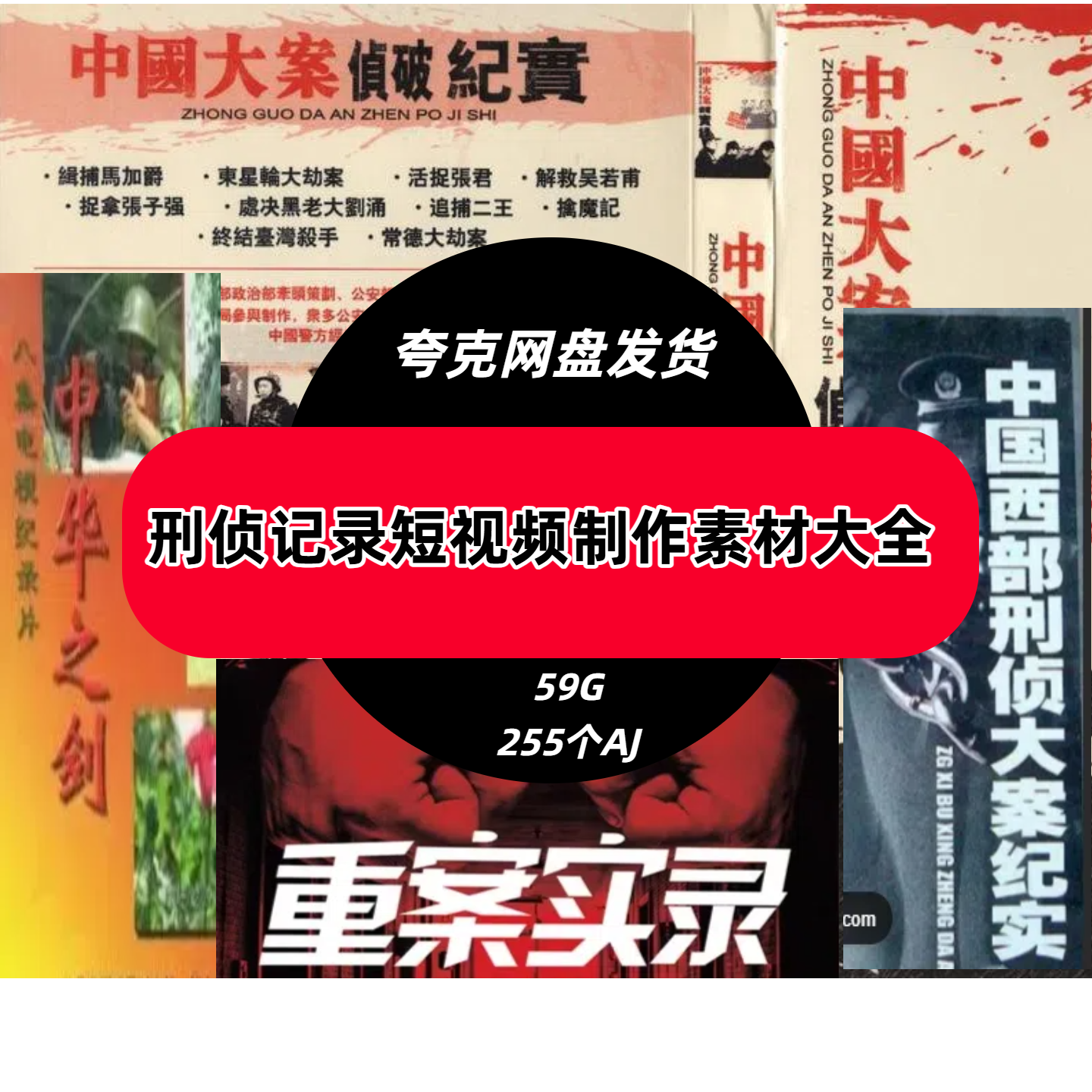 中国大案重案纪实视频素材