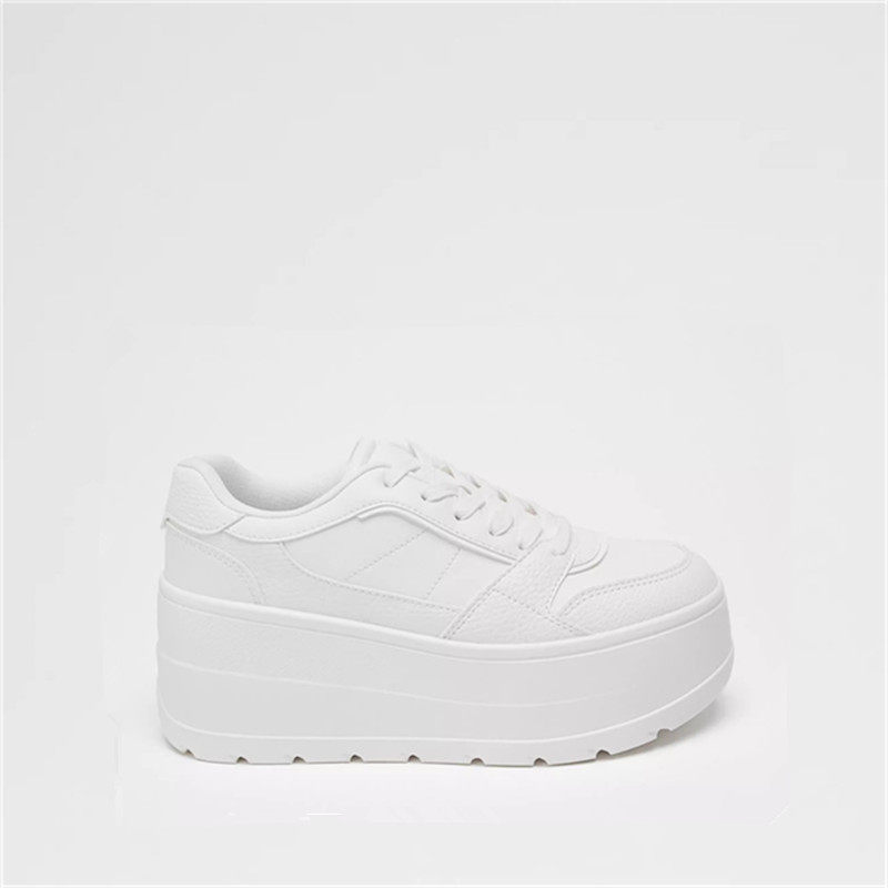 ZR女鞋2026年春季新款增高鞋厚底小白鞋时尚休闲运动鞋轻便跑步鞋