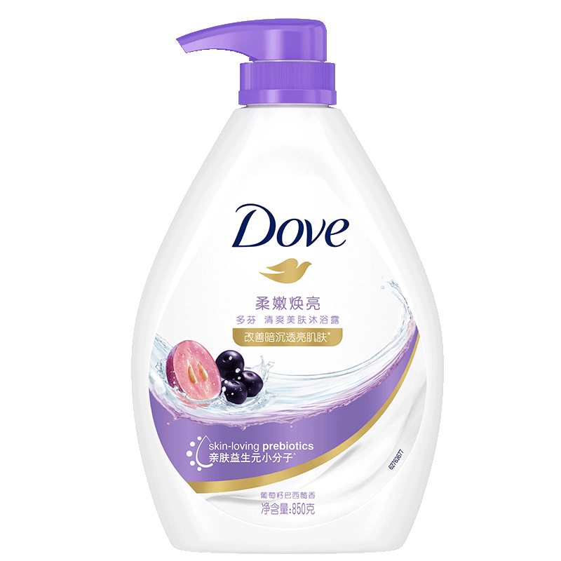 新品上市！多芬莓果沐浴露焕亮