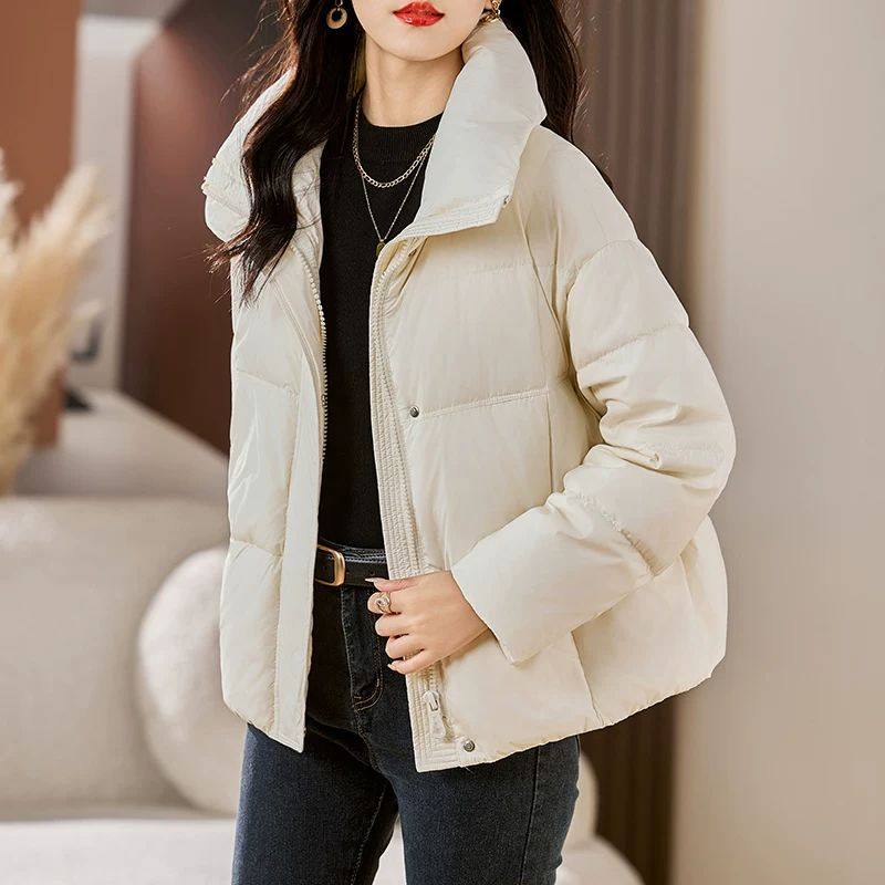 短款羽绒服女2026冬季新款鸭绒白色立领小个子面包服外套,女装/女士精品,羽绒服,淘宝优惠券,粉丝福利购,淘宝优惠卷