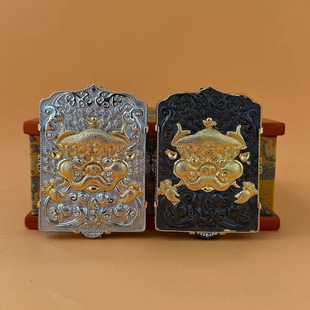 纯铜唐卡壳子4*5嘎乌盒朱砂吊坠平安扣吊坠高端唐卡壳子