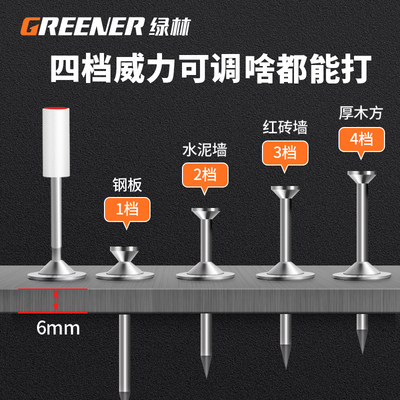 绿林迷你炮钉枪射钉专用枪吊顶神器一体打钉混凝土水泥墙消音装修