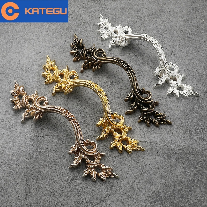 卡特固美式复古拉手古银仿金白油抽屉鞋柜柜门拉手橱柜衣柜门把手