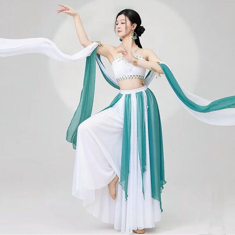 三月三敦煌飞天汉服仙气演出服图片