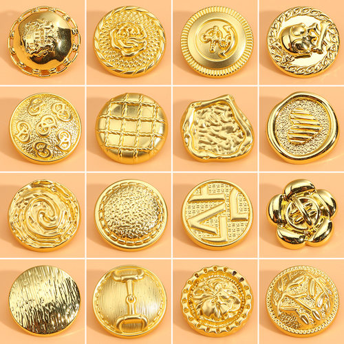 金色扣子高档西装男女大衣纽扣