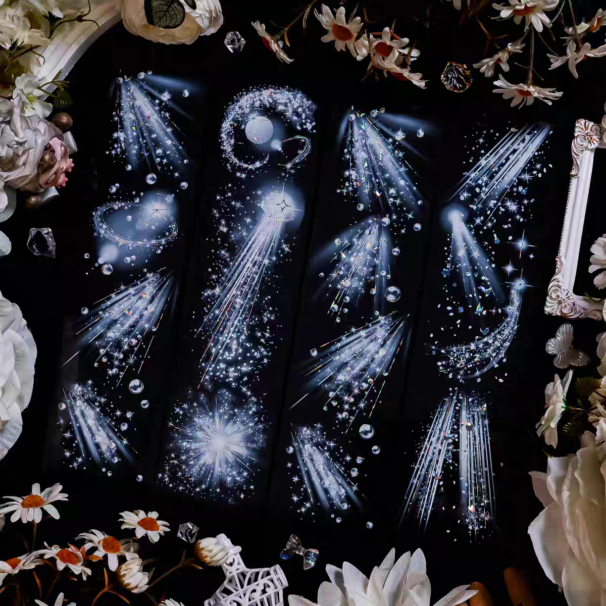 分装余音尘影移贝壳银pet咕卡造景手帐胶带拼贴装饰氛围装饰胶带,文具电教/文化用品/商务用品,和纸胶带,淘宝优惠券,粉丝福利购,淘宝优惠卷