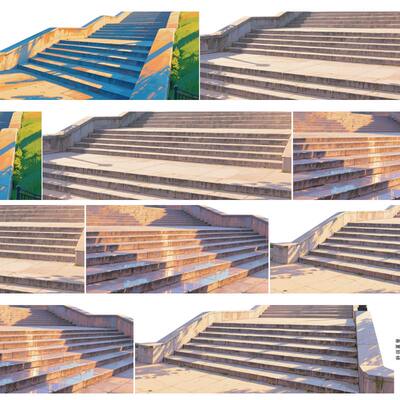 春夏阶梯和纸PET手账拼贴胶带