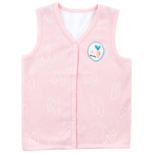 瑁恩瑁爱儿童马甲女童加绒保暖背心春秋冬季宝宝开衫马夹外传坎肩
