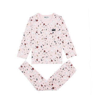 瑁恩瑁爱女童秋衣秋裤套装纯棉冒恩冒爱女孩打底童装保暖内衣套装