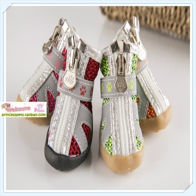 泰迪不掉夏季透气四只宠物鞋