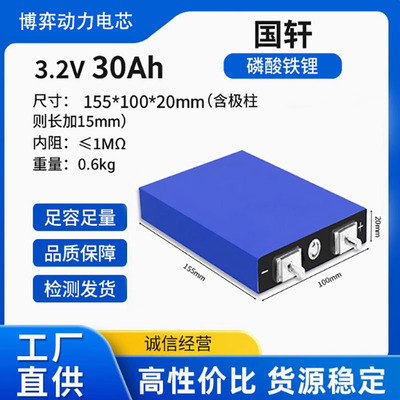 国轩磷酸铁锂小容量单体