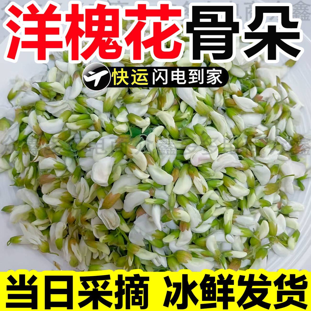 2026新鲜洋槐花当季蔬菜新鲜现摘时令野菜刺槐米杨槐花骨朵包邮