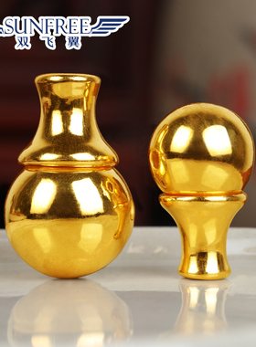 黄金108念珠光面三通佛塔3D硬足金999转运珠文玩长手串链佛珠男女