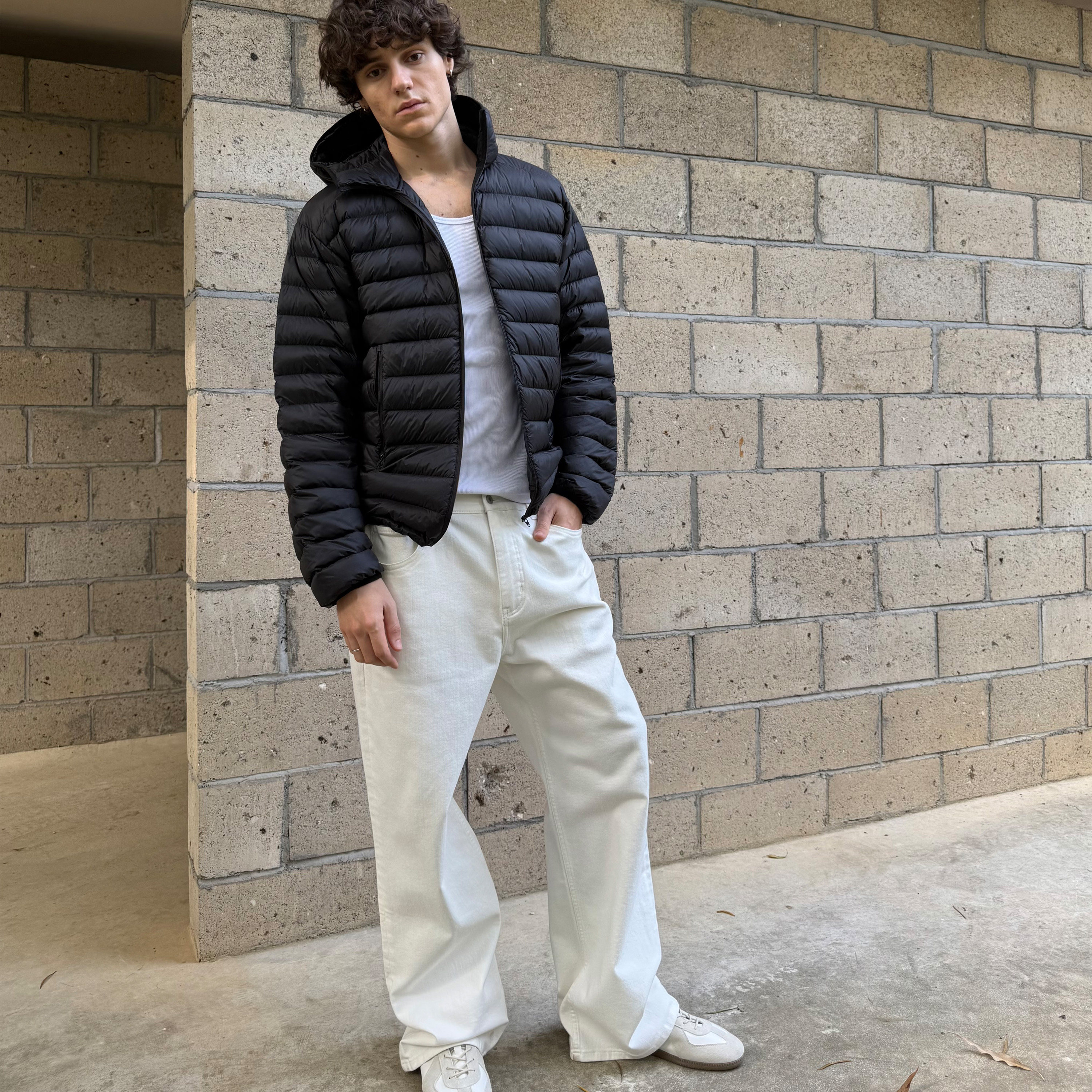 90白鸭绒户外半遮面排骨羽绒服