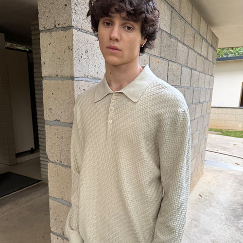 12针莱赛尔混纺棋盘格羊毛衫