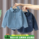儿童宝宝纯棉时尚 男童长袖 新款 2026春秋季 休闲牛仔衬衣上衣潮 衬衫