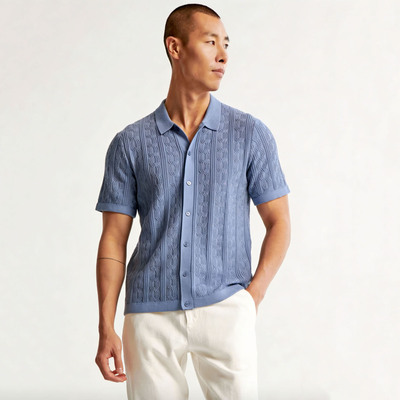 美国TRUTH春夏针织短袖POLO衫