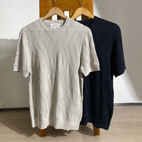 英国AUTOGRAPH针织绞花圆领T恤