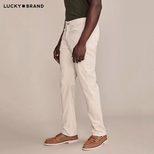 LuckyBrand美式休闲弹力洗水棉裤