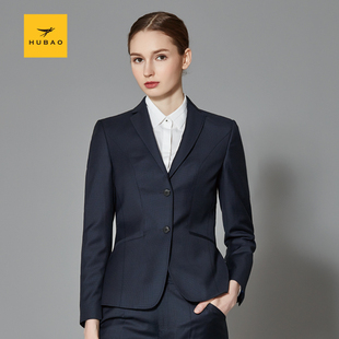 西服西裤 西服通勤职业女装 女士藏青套装 虎豹春季