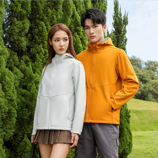 虎豹2025年新款冲锋衣男女同款户外防破水软壳衣商旅外套工作服