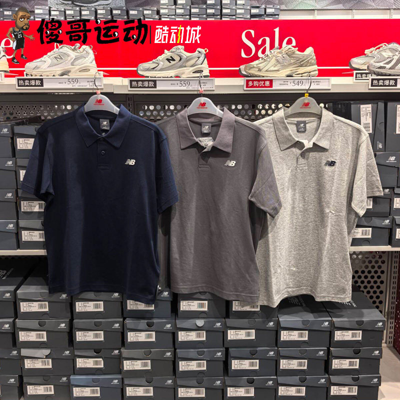NEW BALANCE NB男子舒适透气运动休闲经典翻领短袖POLO衫MT61N03S图片