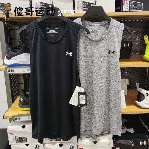 安德玛 UA Tech 男子训练速干健身跑步运动背心 1382795