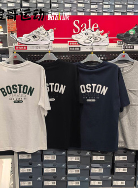 New Balance NB 25夏季男子潮流运动休闲时尚短袖T恤 AMT52382