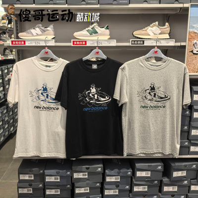 New Balance NB 25夏新款男子印花圆领T恤休闲短袖 AMT52384