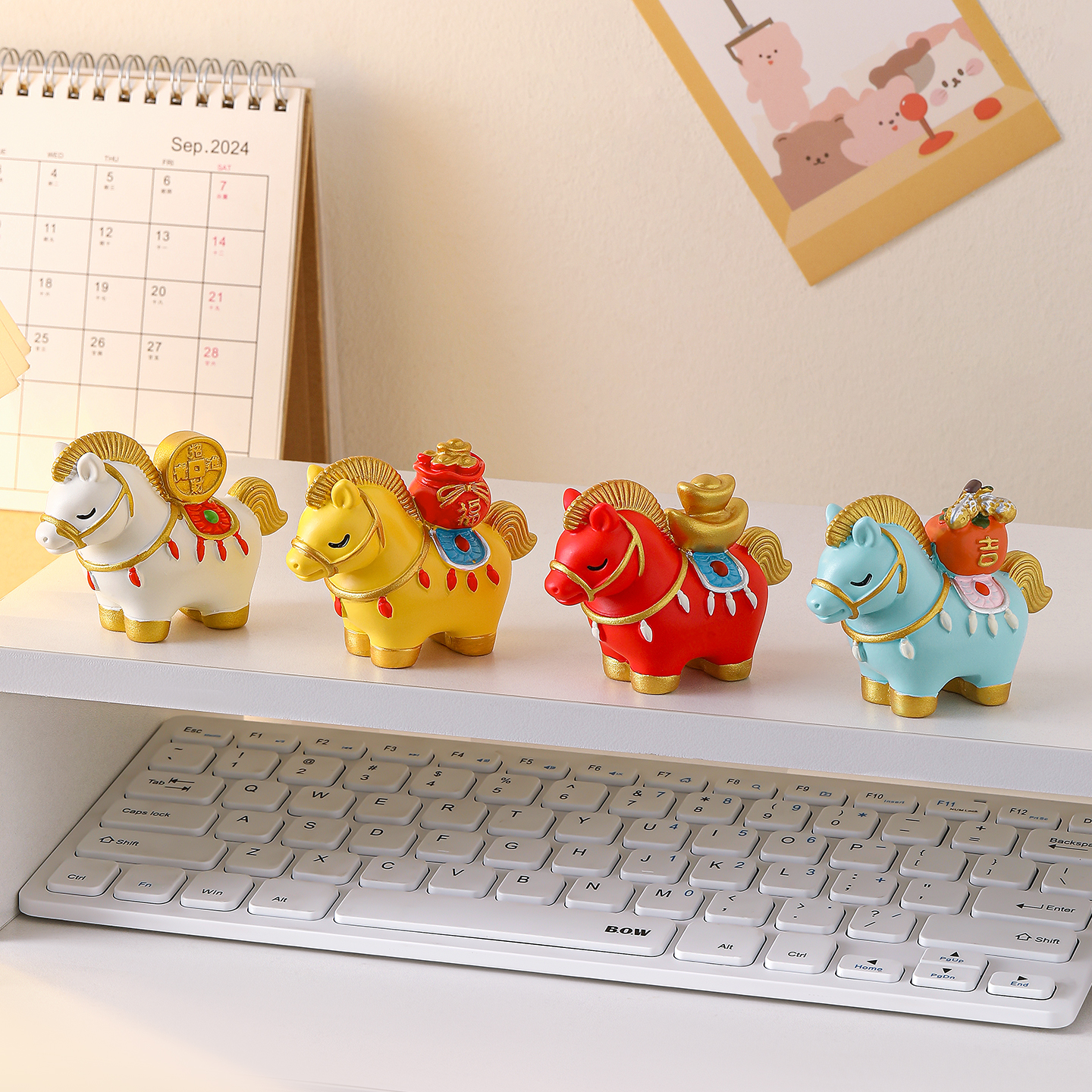 生肖马摆件马年吉祥物办公室桌面装饰本命年新年礼物年会伴手礼品