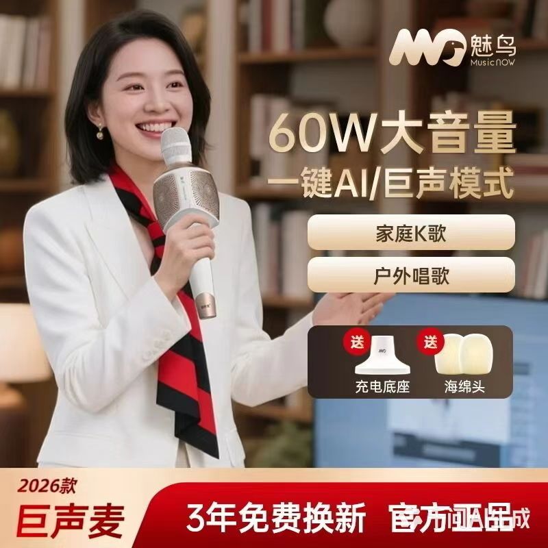 2026款魅鸟巨声音响麦