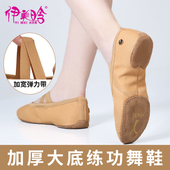 古典猫爪舞鞋 厚底女士软底练功鞋 2026 芭蕾专业软底成人舞蹈鞋 新款