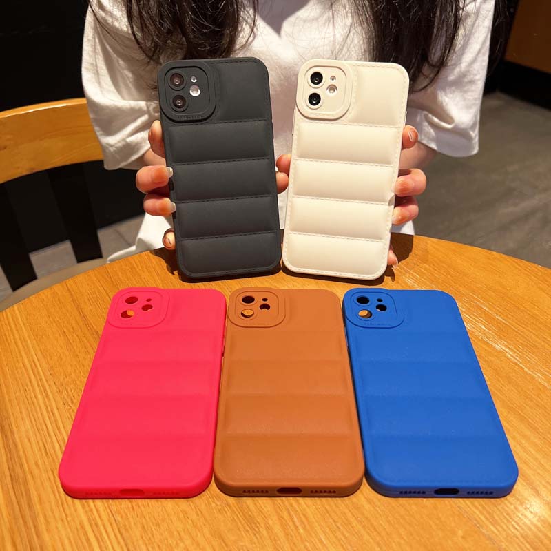 羽绒服保护套适用苹果8plus潮流iPhone8plus手机壳硅胶全包超薄软四角加厚防滑镜头新款情侣男女个性简约创意