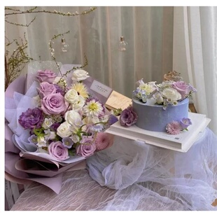 大庆让胡路区铁人广场大庆一中阳光嘉城玫瑰花生日蛋糕鲜花店女神