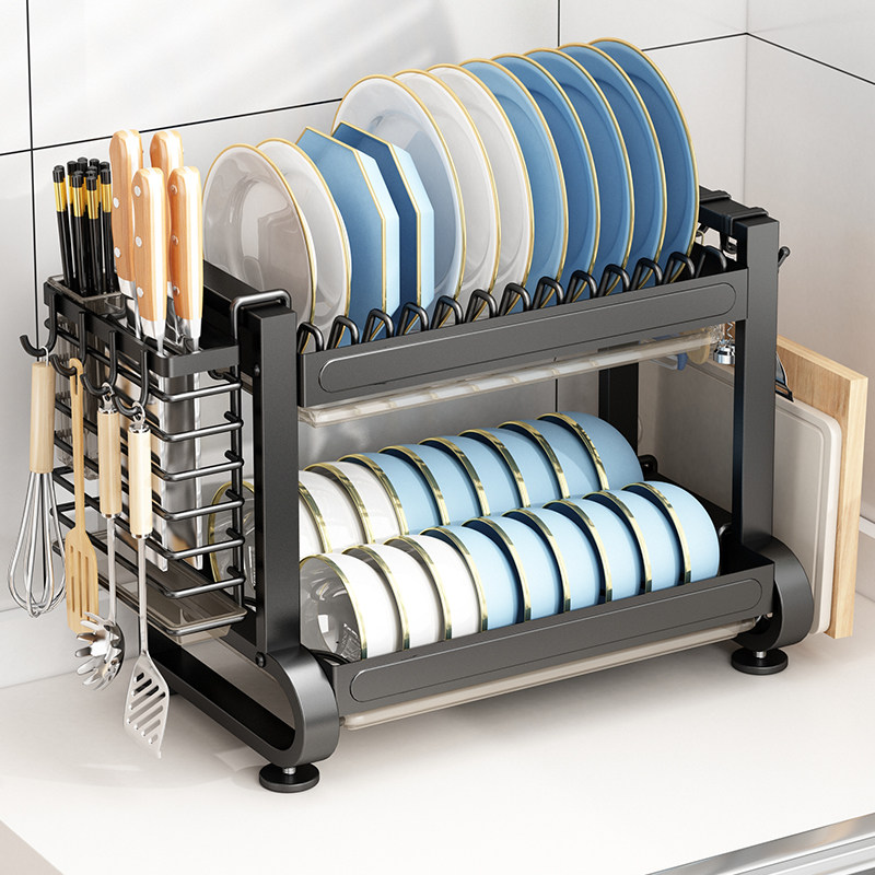 厨房碗碟置物架碗盘收纳架沥水架家用多功能放碗架碗筷收纳盒碗柜,厨房/烹饪用具,碗架,淘宝优惠券,粉丝福利购,淘宝优惠卷