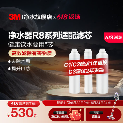 3M净水器滤芯纯水机R8适配滤芯