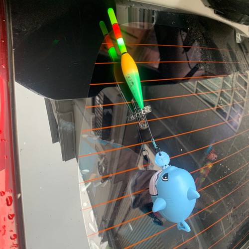 钓鱼佬夜光漂小鲨鱼车尾挂件