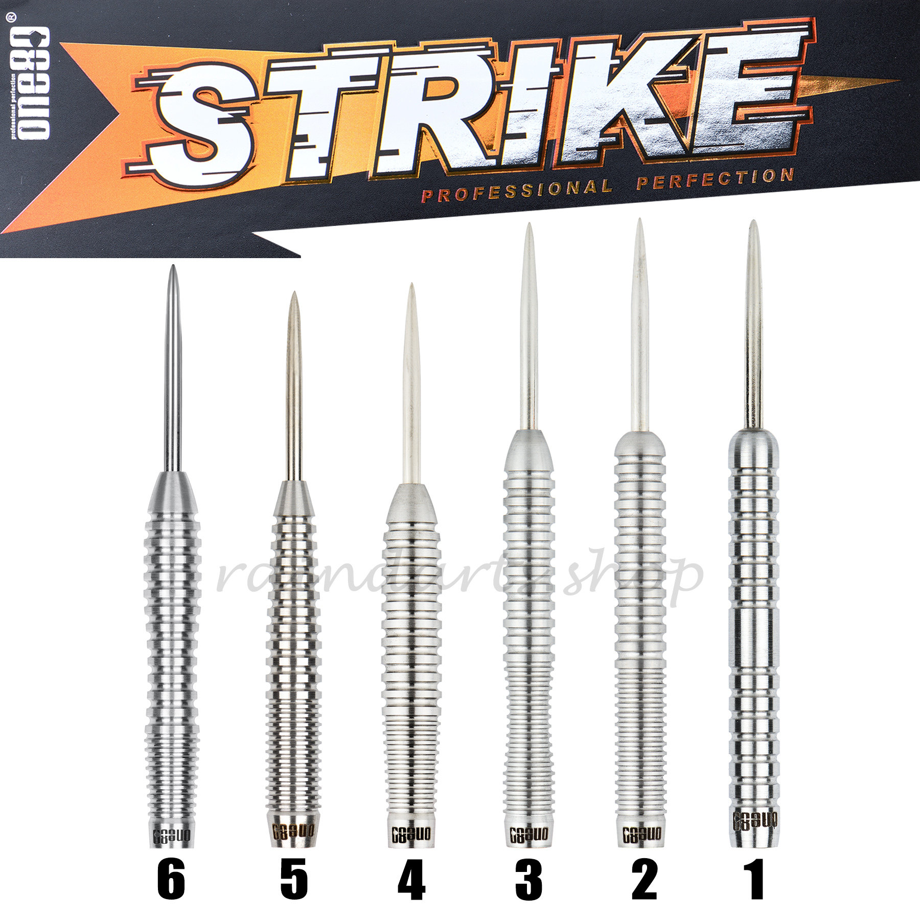 ONE80 STRIKE系列精品钨钢镖硬式飞镖套装|专业飞镖|职业飞镖