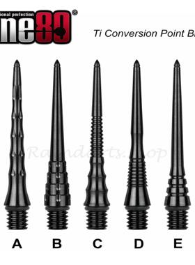 三支装 Ti Conversion Point 黑色钛合金飞镖转换镖头|镖尖|镖针