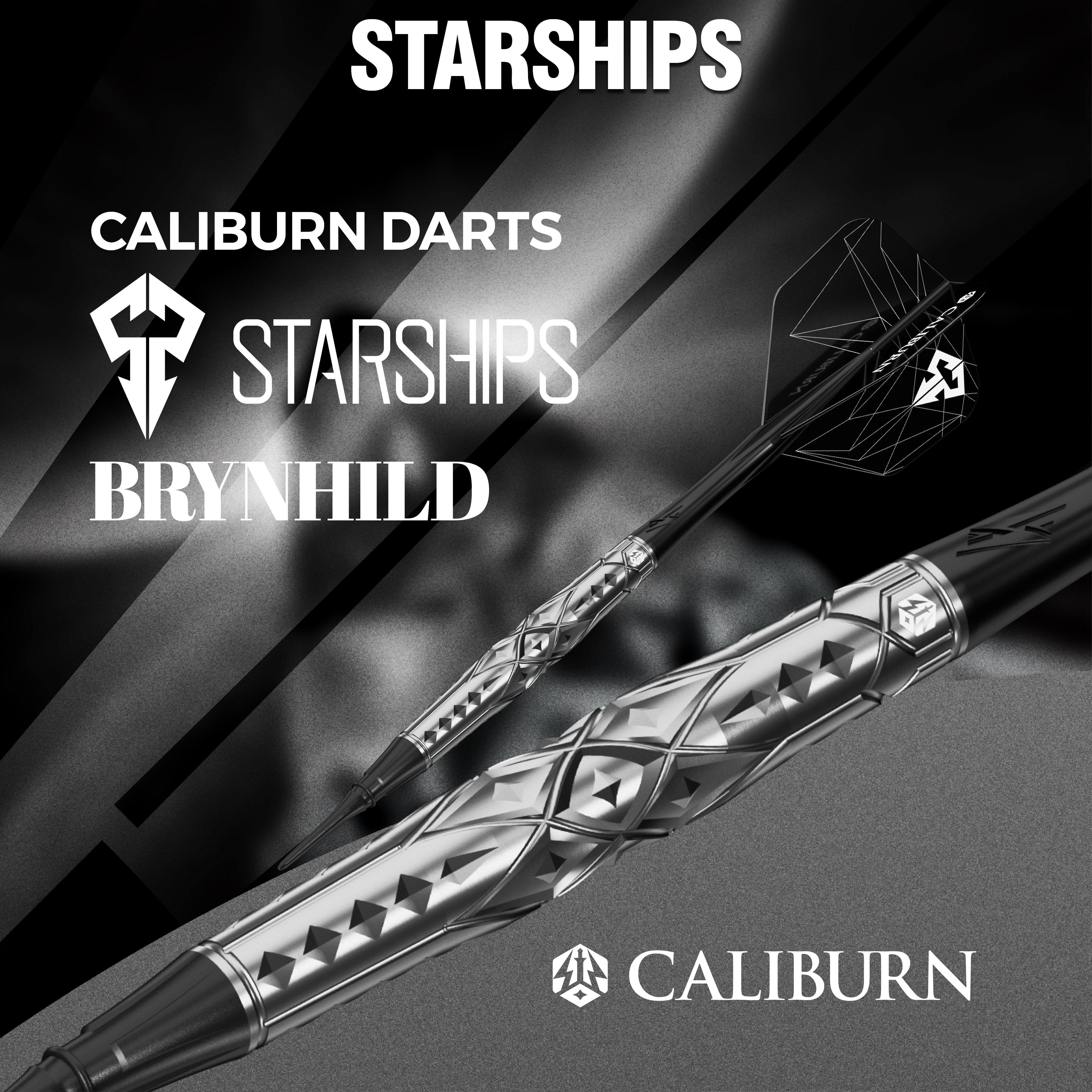 正品CALIBURN九牌星舰系列Brynhild 95%钨钢专业软式飞镖三支套装