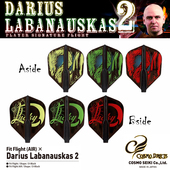 Fit ver.2飞镖翼镖叶镖尾3个装 Flight Labanauskas Darius COSMO
