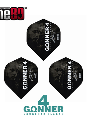 ONE80 劳伦斯伊拉甘 GUNNER 4 100微米标准方形飞镖叶飞镖尾大