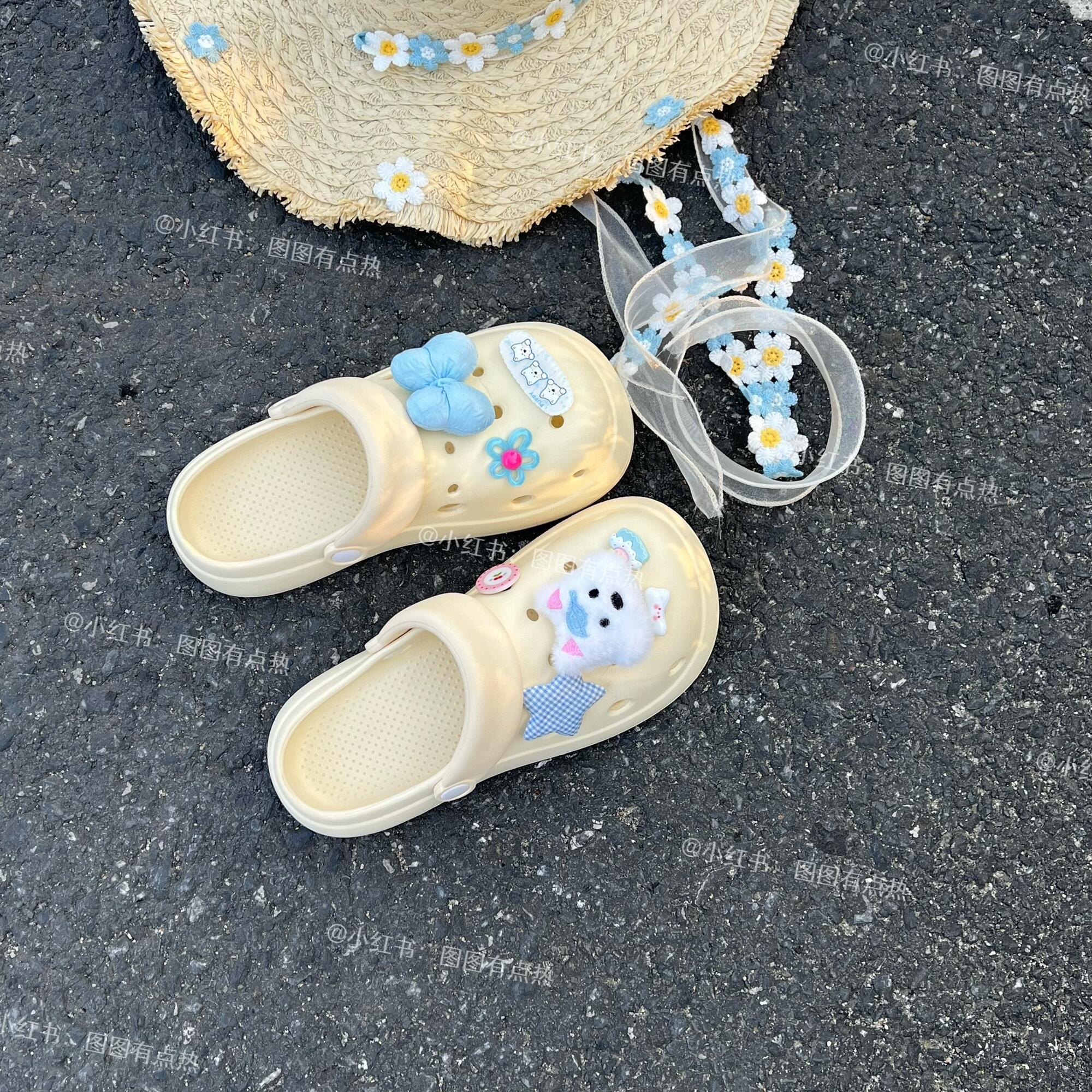 EVA一体洞洞鞋防滑足弓支撑