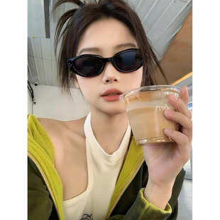 卷毛小千千方圆脸绝配2026高级感猫眼墨镜ins风显脸小拍照超出片