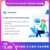 wpDataTables Premium 汉化WordPress表格和图表设计管理插件