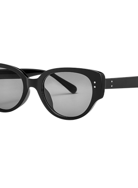 高级感猫眼墨镜女款窄框偏光防晒紫外线方圆脸显脸小潮酷太阳镜男